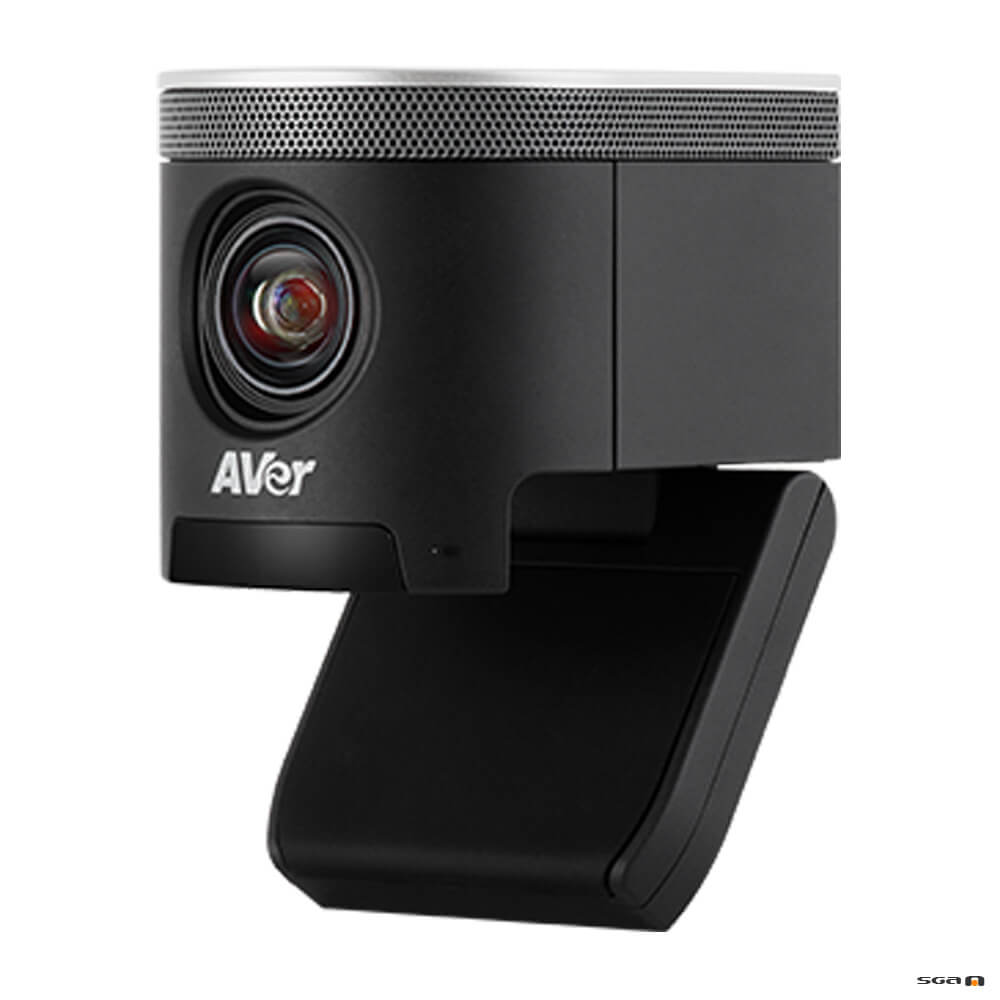 Aver CAM340+ Professional Video Conference Camera side view with base flipped open