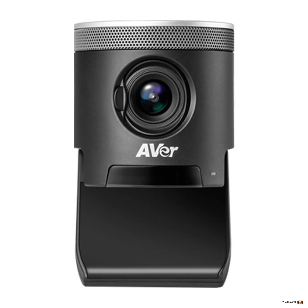 Aver CAM340+ Professional Video Conference Camera front view with base flipped open