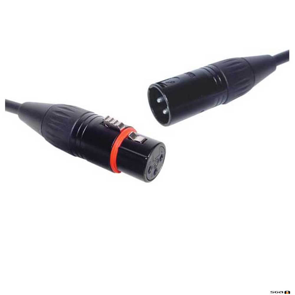 Redback P0726 0.5m 3 Pin Male XLR To Female XLR Microphone Cable