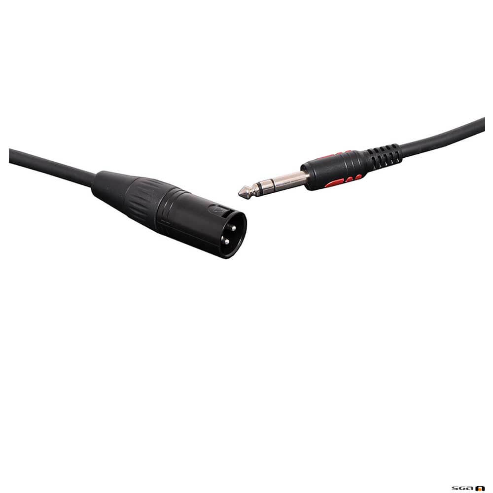 P0760 10m 3 Pin Male XLR To 6.35mm Jack TRS Microphone Cable