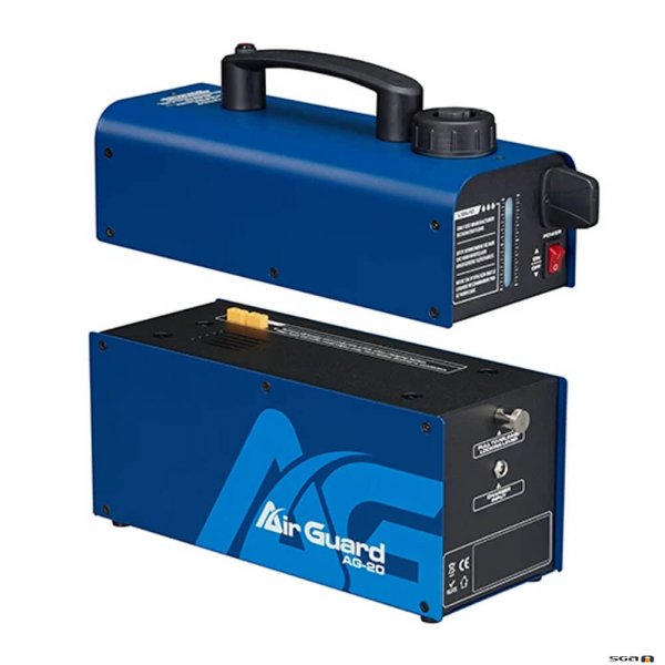 Airguard AG20 Disifection Fog Machine showing battery compartment