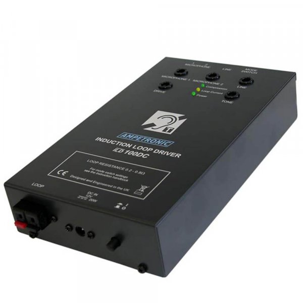 Ampetronic ILD100DC Loop Driver in a class of its own, designed for mobile applications including boats, mini busses, small public transport vehicles