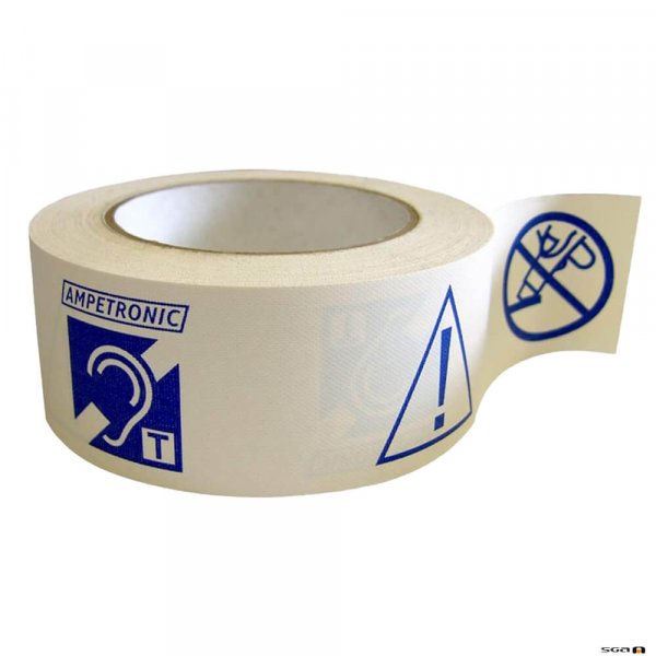 Ampetronic PWT Adhesive Installation / Warning Tape 50m Reel.