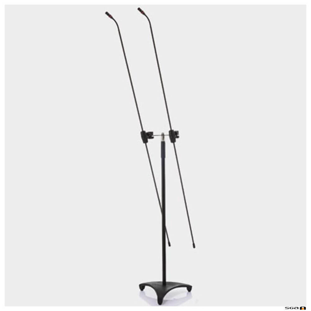 JTS FGM170DU Dual long gooseneck mic, light carbon shaft, tall stand, capsules included (omni, cardioid, supercardioid)