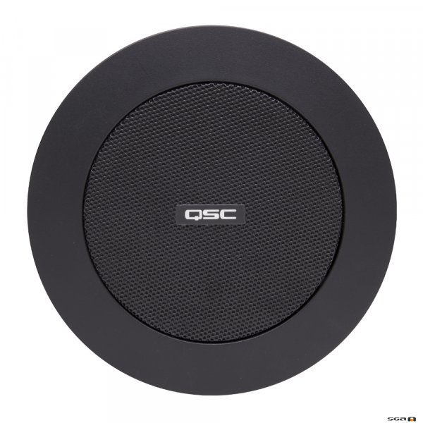 QSC AD-C.SAT 2.5″ Satellite ceiling speaker 16Ω 150° conical coverage. White or Black (Pair)