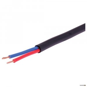 w2192 200m. 24/0.2 Double Insulated Speaker Cable. Bk