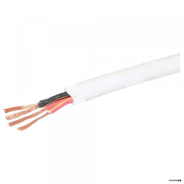 w3122 200m. 4 Core 54/0.14 Hi-Fi Speaker Cable Wht