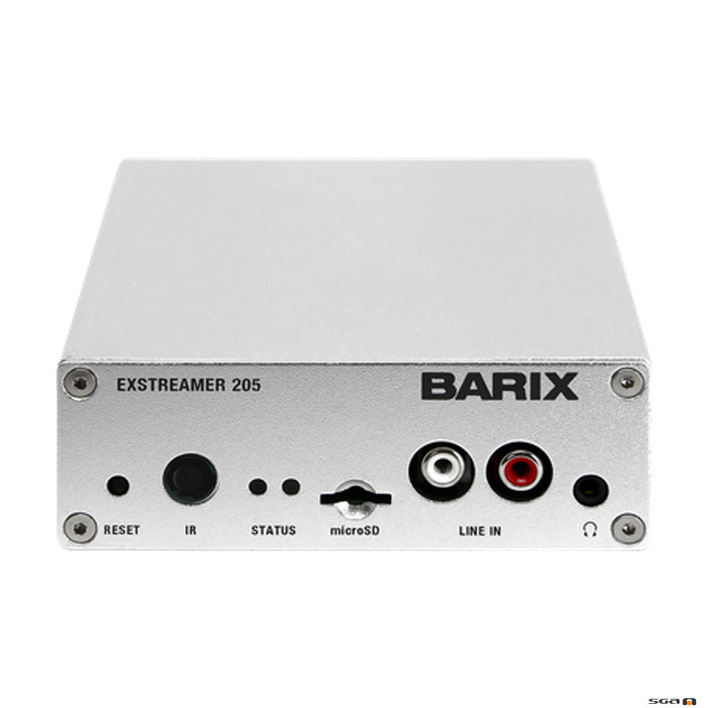 Barix Exstreamer 200, network audio decoder with 2x 25W output