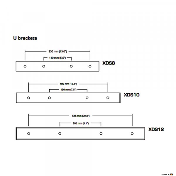 The Australian Monitor XDS12UB U Bracket For XDS12