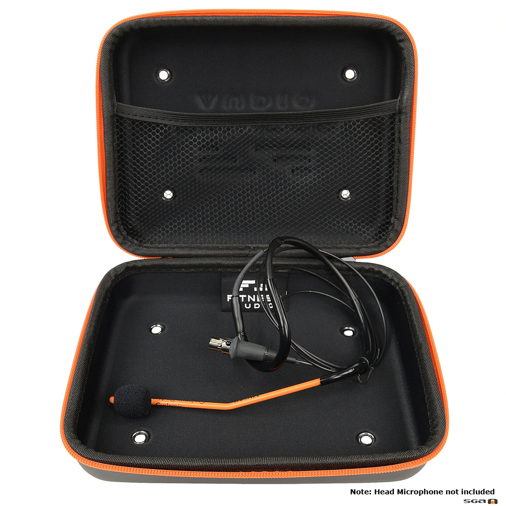Fitness Audio FA-MC microphone case open with Cyclemic inside