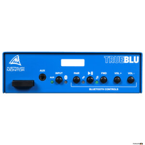 Australian Monitor TRUEBLU Bluetooth receiver front panel and controls