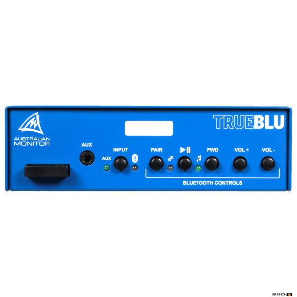 Australian Monitor TRUEBLU Bluetooth receiver front panel and controls