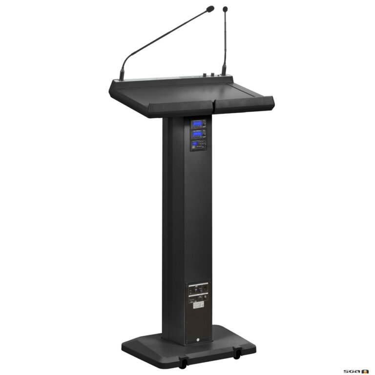 Lectrum Classic L101 Lectern W/ Light, Clock, Mic In - Soundgear Australia