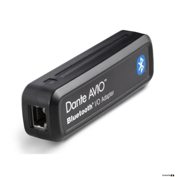 Dante AVIO ADP-BT-AU-2X1 Bluetooth I/O Adapter side and top