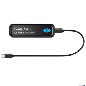 Audinate Dante AVIO ADP-USBC-AU-2X2 2 Channel USB-C I/O Adapter