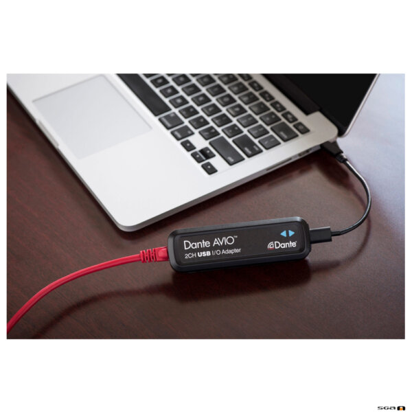 Dante AVIO ADP-USBC-AU-2X2_2 Channel USB-C I/O Adapter application